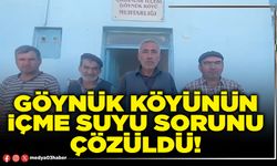 Göynük köyünün içme suyu sorunu çözüldü!