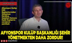 Afyonspor Kulüp Başkanlığı şehir yönetmekten daha zordur!