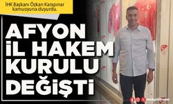 Afyon İl Hakem Kurulu değişti