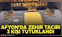 Afyon’da zehir taciri 3 kişi tutuklandı