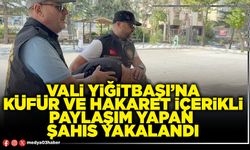 Vali Yiğitbaşı’na küfür ve hakaret içerikli paylaşım yapan şahıs yakalandı