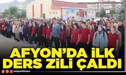 Afyon’da ilk ders zili çaldı