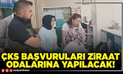 ÇKS başvuruları ziraat odalarına yapılacak!