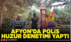 Afyon’da polis huzur denetimi yaptı