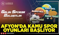 Afyon’da Kamu Spor oyunları başlıyor