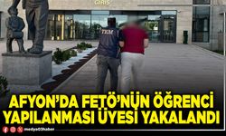 Afyon’da FETÖ’nün öğrenci yapılanması üyesi yakalandı