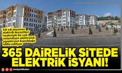 365 dairelik sitede elektrik isyanı!