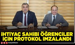 İhtiyaç sahibi öğrenciler için protokol imzalandı
