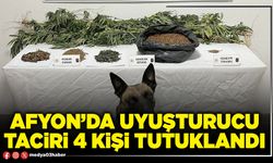 Afyon’da uyuşturucu taciri 4 kişi tutuklandı