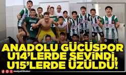 Anadolu Gücüspor U14’lerde sevindi, U15’lerde üzüldü!