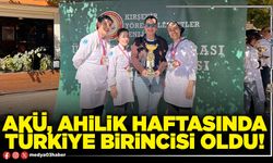 AKÜ, Ahilik haftasında Türkiye birincisi oldu!