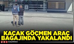 Kaçak göçmen araç bagajında yakalandı