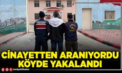 Cinayetten aranıyordu köyde yakalandı