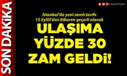 Ulaşıma yüzde 30 zam geldi!