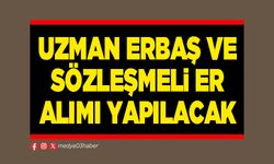 Uzman Erbaş ve Sözleşmeli Er alımı yapılacak