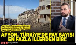 Afyon, Türkiye’de fay sayısı en fazla İllerden biri!