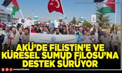 AKÜ’de Filistin’e ve Küresel Sumud Filosu’na destek sürüyor