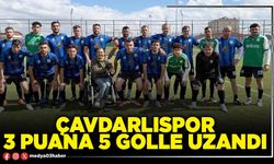 Çavdarlıspor 3 Puana 5 Golle Uzandı