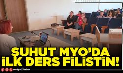 Şuhut MYO’da ilk ders Filistin!