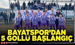 Bayatspor’dan 5 gollü başlangıç