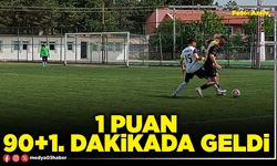 1 puan 90+1. dakikada geldi