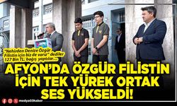 Afyon’da özgür Filistin için tek yürek ortak ses yükseldi!