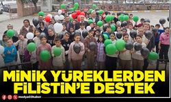 Minik yüreklerden Filistin’e destek