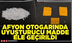 Afyon otogarında uyuşturucu madde ele geçirildi