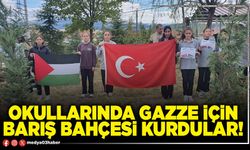 Okullarında Gazze için Barış Bahçesi kurdular!