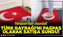 Türk Bayrağı'nı paspas olarak satışa sundu!