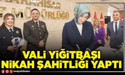 Vali Yiğitbaşı nikah şahitliği yaptı