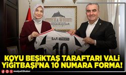 Koyu Beşiktaş taraftarı Vali Yiğitbaşı’na 10 numara forma!