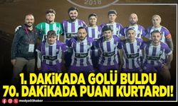 1. dakikada golü buldu 70. dakikada puanı kurtardı!