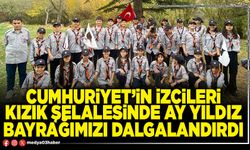 Cumhuriyet’in izcileri Kızık Şelalesinde ay yıldız bayrağımızı dalgalandırdı