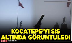 Kocatepe’yi sis altında görüntüledi