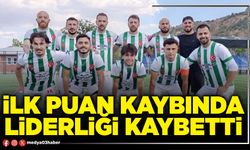 İlk puan kaybında liderliği kaybetti
