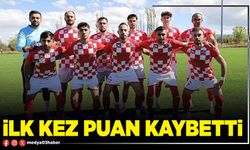 İlk kez puan kaybetti