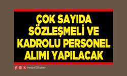 Çok sayıda sözleşmeli ve kadrolu personel alımı yapılacak