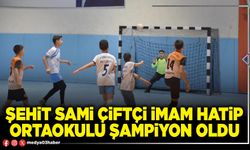 Şehit Sami Çiftçi İmam Hatip Ortaokulu şampiyon oldu