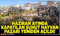 Haziran ayında kapatılan Şuhut hayvan pazarı yeniden açıldı!