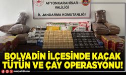 Bolvadin ilçesinde kaçak tütün ve çay operasyonu!