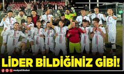 Lider bildiğiniz gibi!