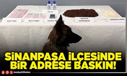 Sinanpaşa ilçesinde bir adrese baskın!