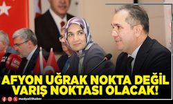 Afyon uğrak nokta değil varış noktası olacak!