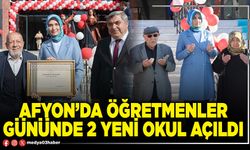 Afyon’da Öğretmenler gününde 2 yeni okul açıldı