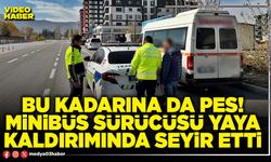 Bu kadarına da pes! Minibüs sürücüsü yaya kaldırımında seyir etti