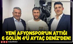 Yeni Afyonspor’un attığı 6 golün 4’ü Aytaç Deniz’den!