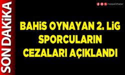 Bahis oynayan 2. Lig sporcuların cezaları açıklandı