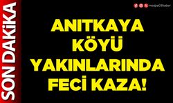 Anıtkaya köyü yakınlarında feci kaza!