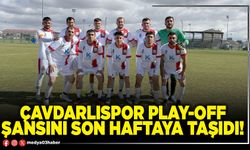 Çavdarlıspor play-off şansını son haftaya taşıdı!